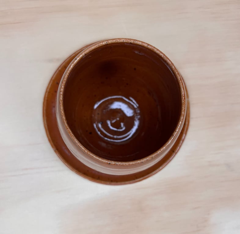 Latte-kop i brun billede 4