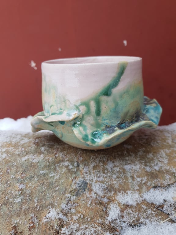 Bølge kop uden hank 