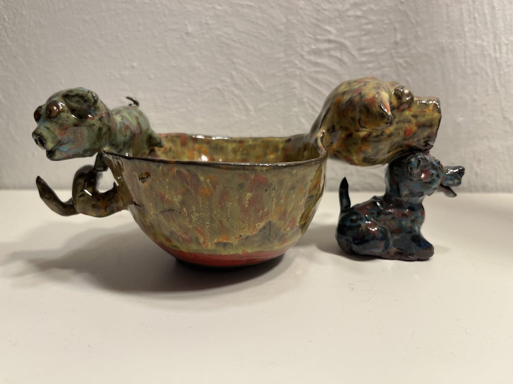 Gris med hund og grisling  billede 4