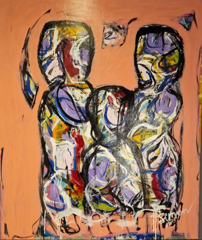 #1180 Maleri 100X120cm SOLD billede 2