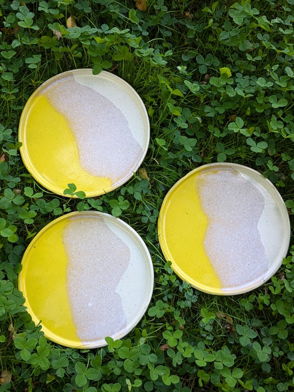 Frokosttallerken gul/beige