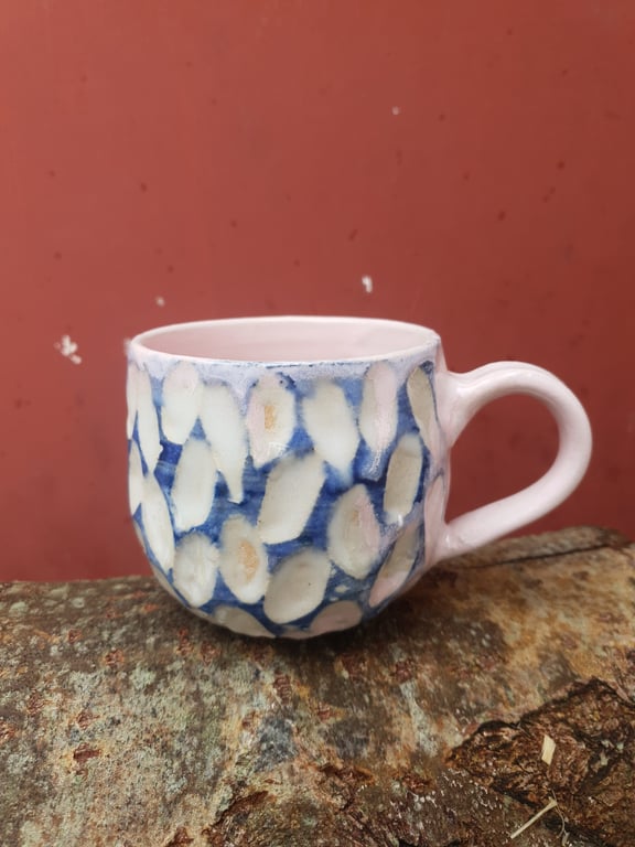 Rosa og blå kop (3dl) billede 5