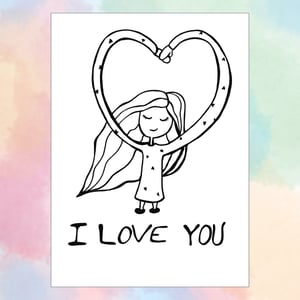 Kort: I Love You – produktbillede