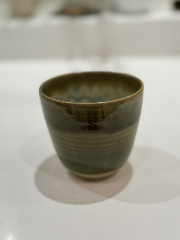 Kop uden hank grøn/lyseblå