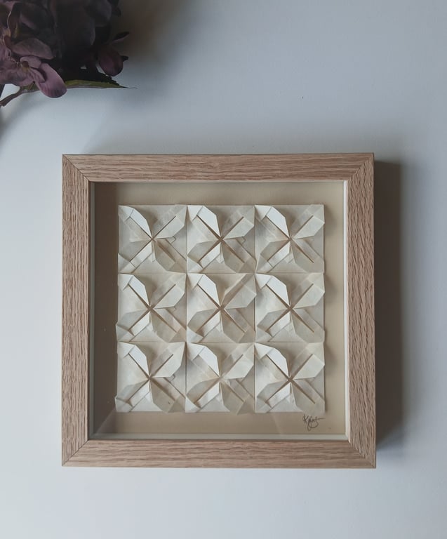 20x20cm, Foldet værk, indrammet  (3)