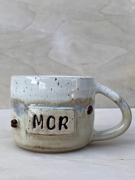 Mor kaffebønner kop. 380 ml. H: 7,5 cm