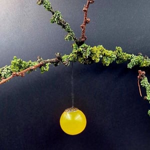 Gult vinduespynt ø 2 cm – produktbillede