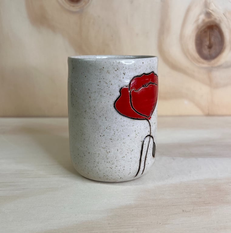 MOR-kop med valmue-indgravering  billede 3