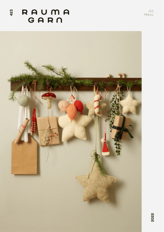 Opskrift: Hæfte med 10 strikke opskrifter på juleinteriør billede 2