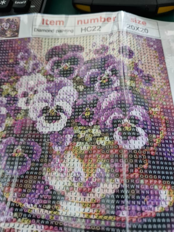 Her er der et rigtig pænt blomster på den er 20/20