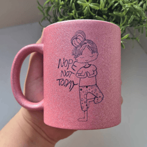 Krus: nope not today Pink Glimmer – produktbillede