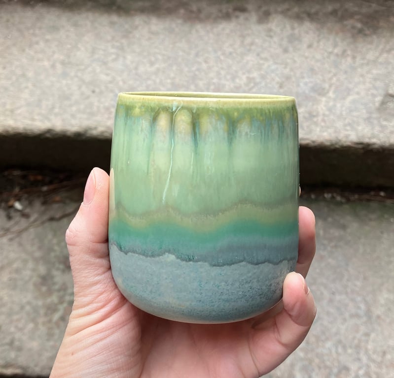 Hånddrejet kop billede 4