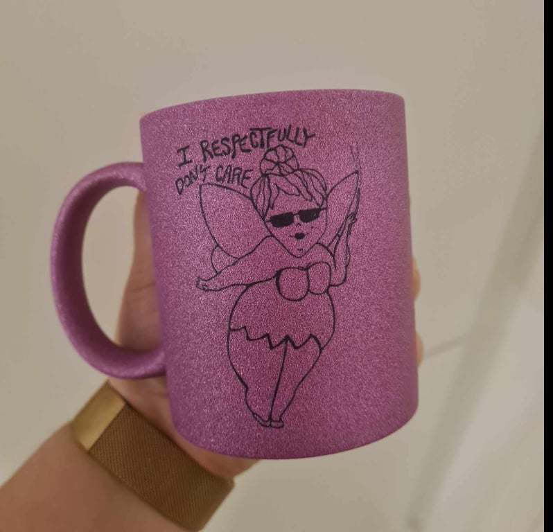 Krus: i respectfully don't care Lilla Glimmer billede 2