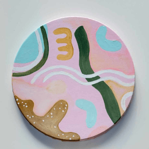 Akrylmaleri - Abstrakt pastel – produktbillede