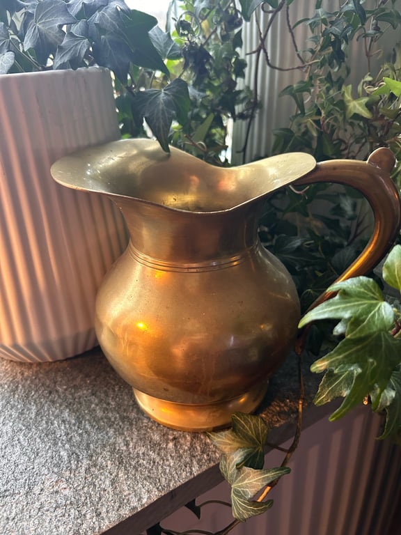Vintage messingkande 16 cm