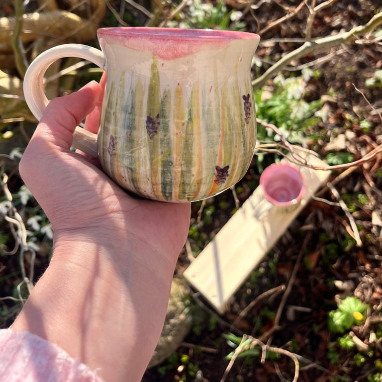 Høeng – keramik krus med hank billede 2