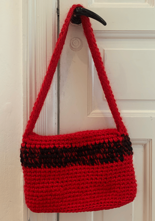 Hæklet crossbody taske billede 3