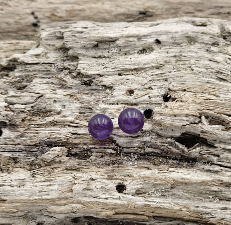 Ametyst ørestikker.