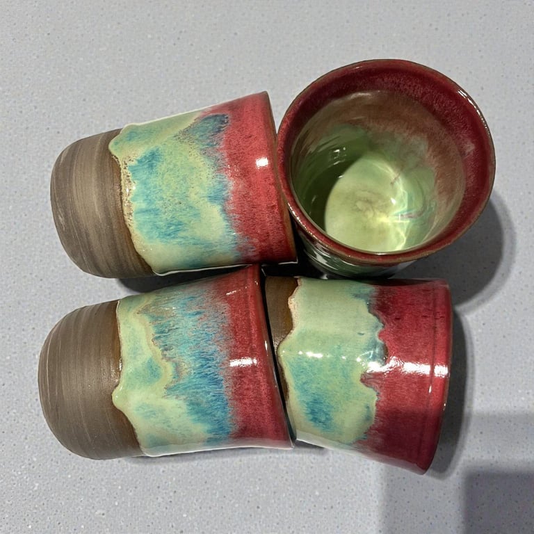 Tropisk – keramik krus i stentøj billede 2