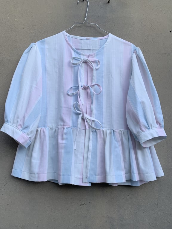 Pastel-sløjfebluse 3