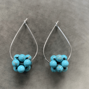 Turkis Berries øreringe  – produktbillede