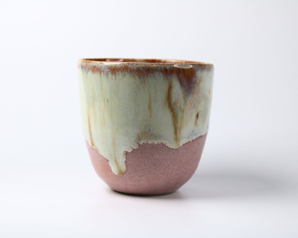 Krus - Rosa og lys m. pletter