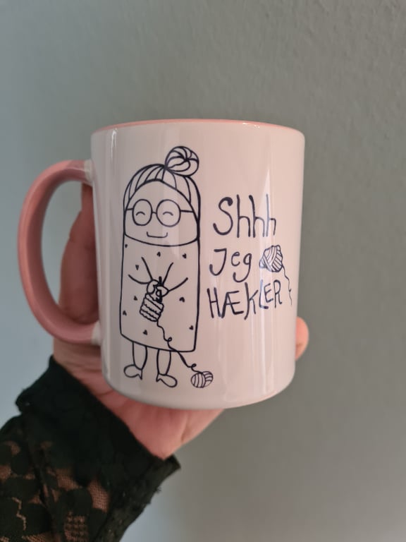 Krus: shhh jeg hækler Rosa billede 2