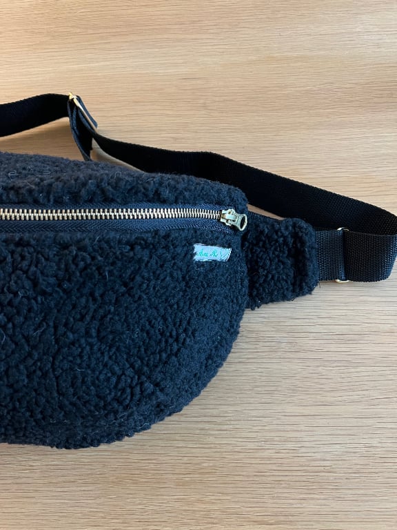Big bum bag i sort billede 4