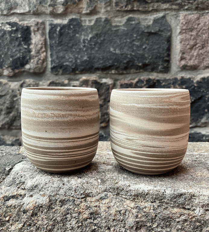 Marmoreret kop, cappuccino billede 6