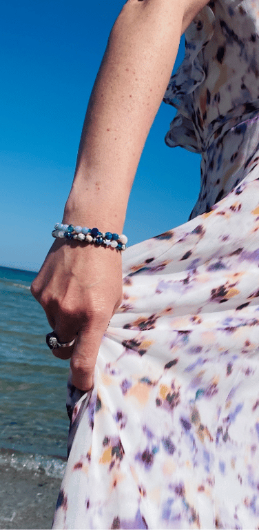 Bjergkrystal og Dalmatiner armbånd