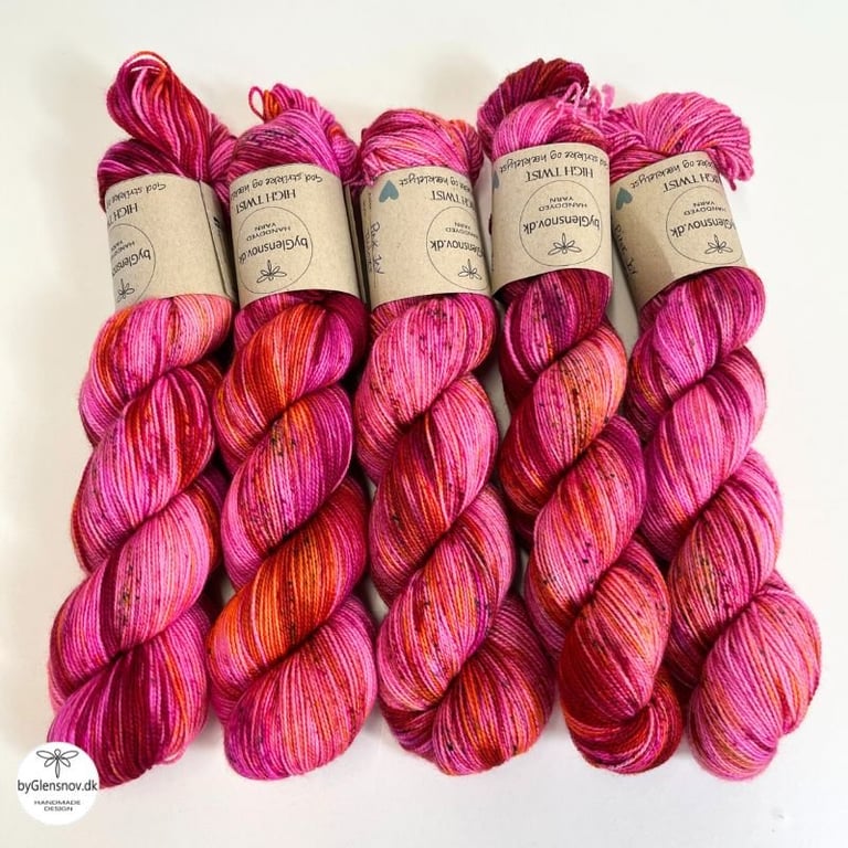 HIGH TWIST Pink Joy (Twistet/spek) billede 2