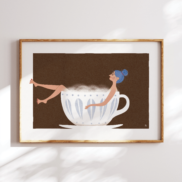 Kaffebad – plakat billede 3