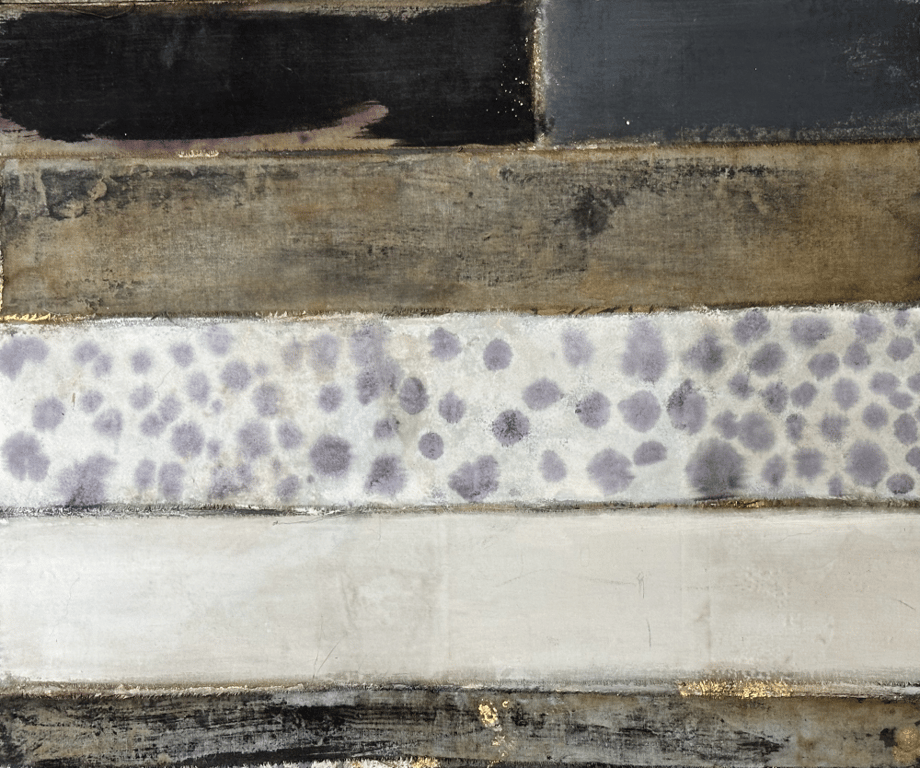 MALERI 45x55 FANTASIEN GÅR EN TUR PÅ MARKER MED MULD OG GULDSTØV I BÆKKEN billede 2