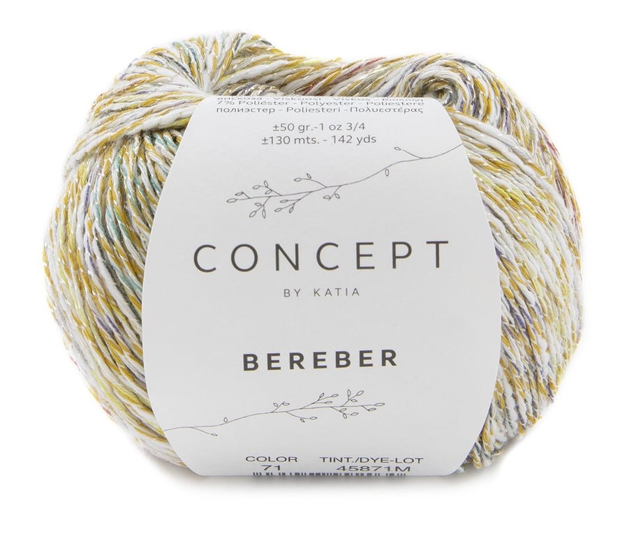 Garn: Bereber flamé og multicolor (3)