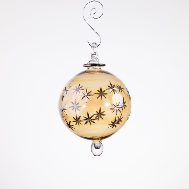 JULEKUGLE DESIGN 1002 DIJON MED HVIDGULD billede 2