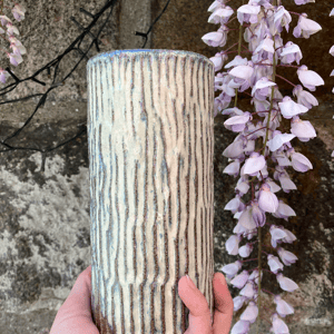 Vase, rillet – produktbillede