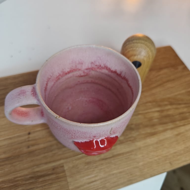 Lyserød lys kop billede 3