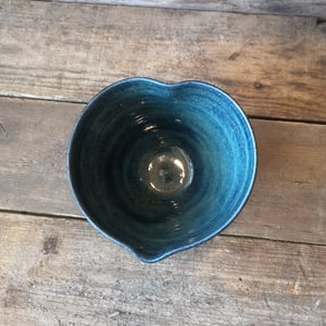 Hjerteskål, blå – produktbillede