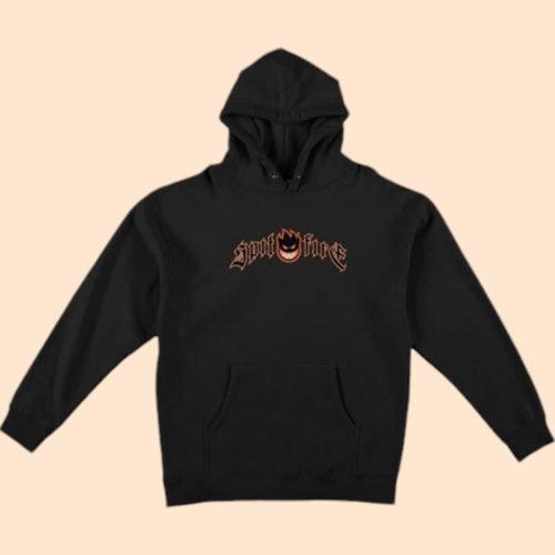 Spitfire "Immortal Fire" Hoodie, Black/Orange, Str. M & XL