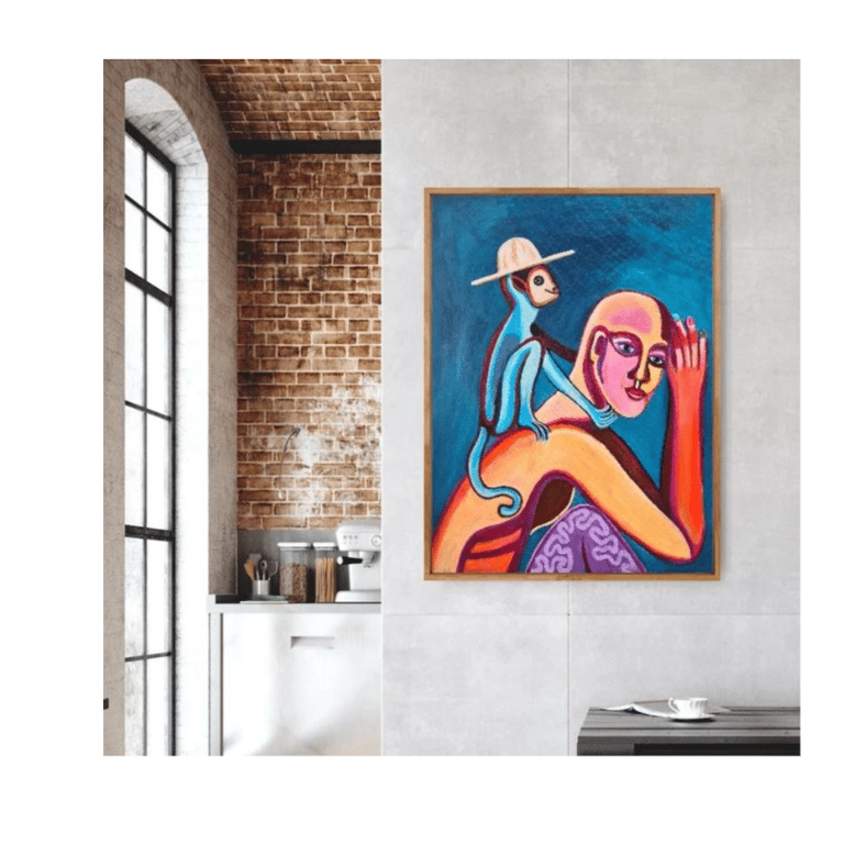 The fool with no hair - 60x80 cm