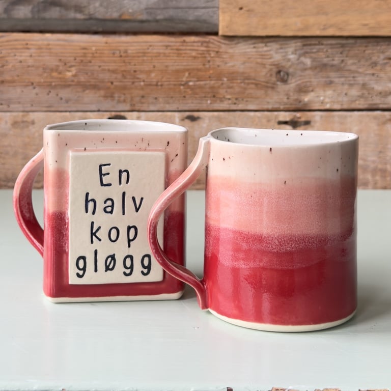 En halv kop gløgg, lyserød, pink, rød billede 5