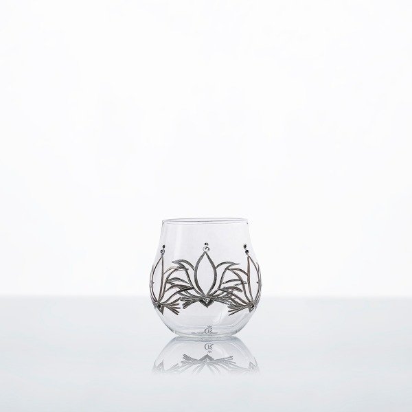 LOWBALL GLAS TEMPLE HVIDGULD 45cl