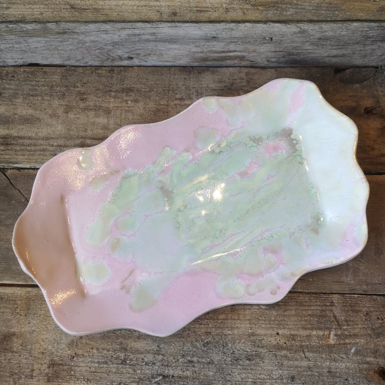 Fad lyserød mint /turkis 