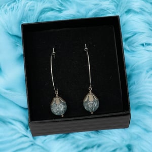 Blå Øreringe – produktbillede