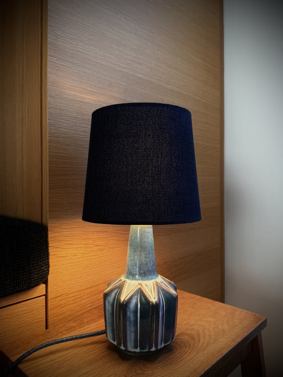 Upcycled vintage bordlampe - Søholm Keramik billede 3