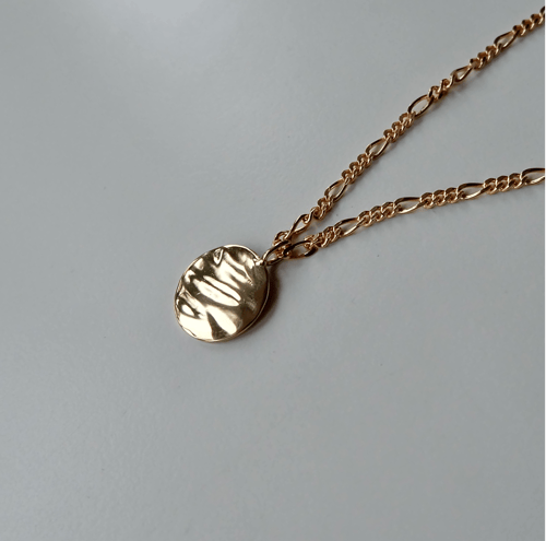 Waves pendant large forgyldt