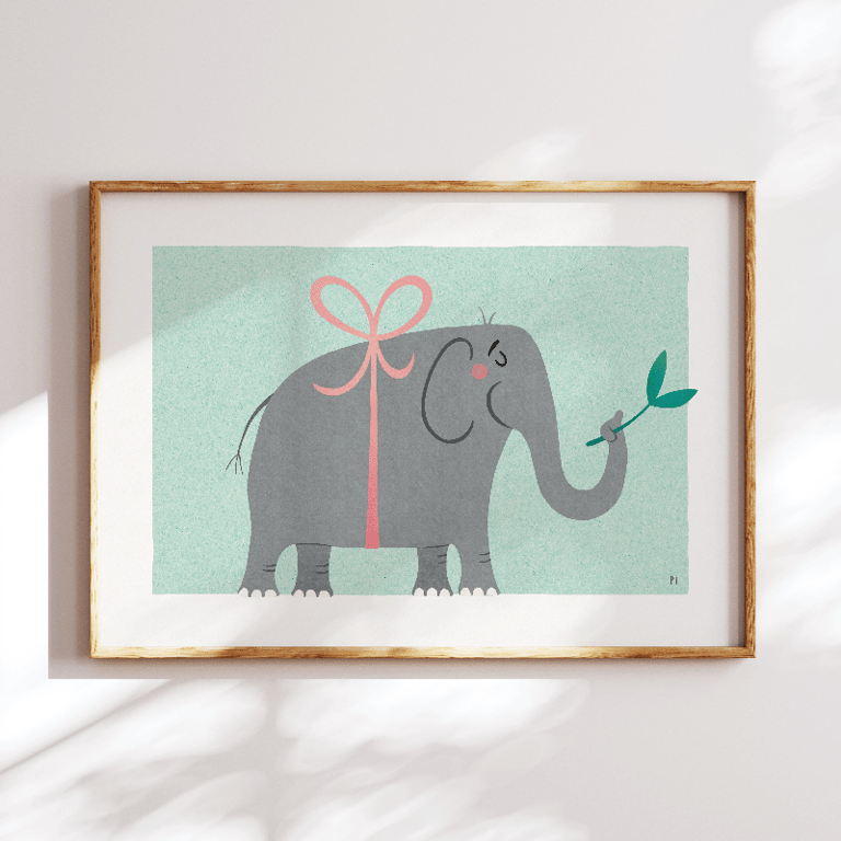 Elefant – plakat billede 3