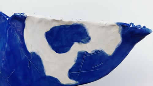Hvalhale skulptur på jernfod  (7)
