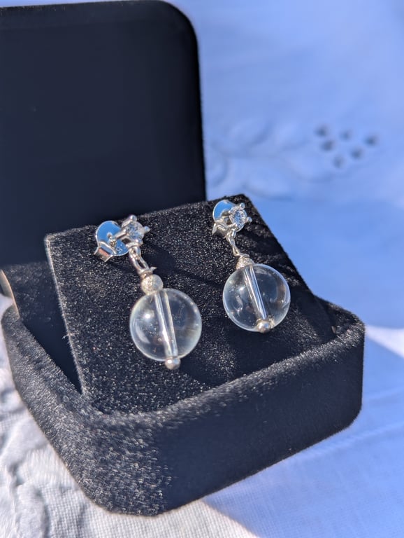 Bjergkrystal og ægte sølv  billede 2