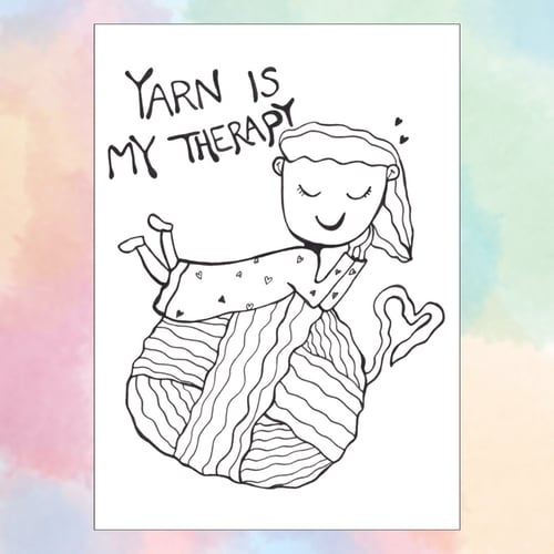 Kort: yarn is my therapy 